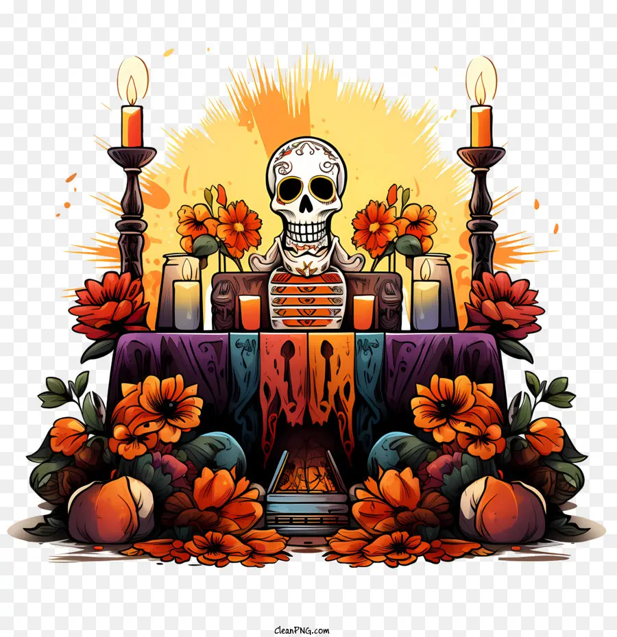 La Ofrenda，Día Del Altar Muerto PNG