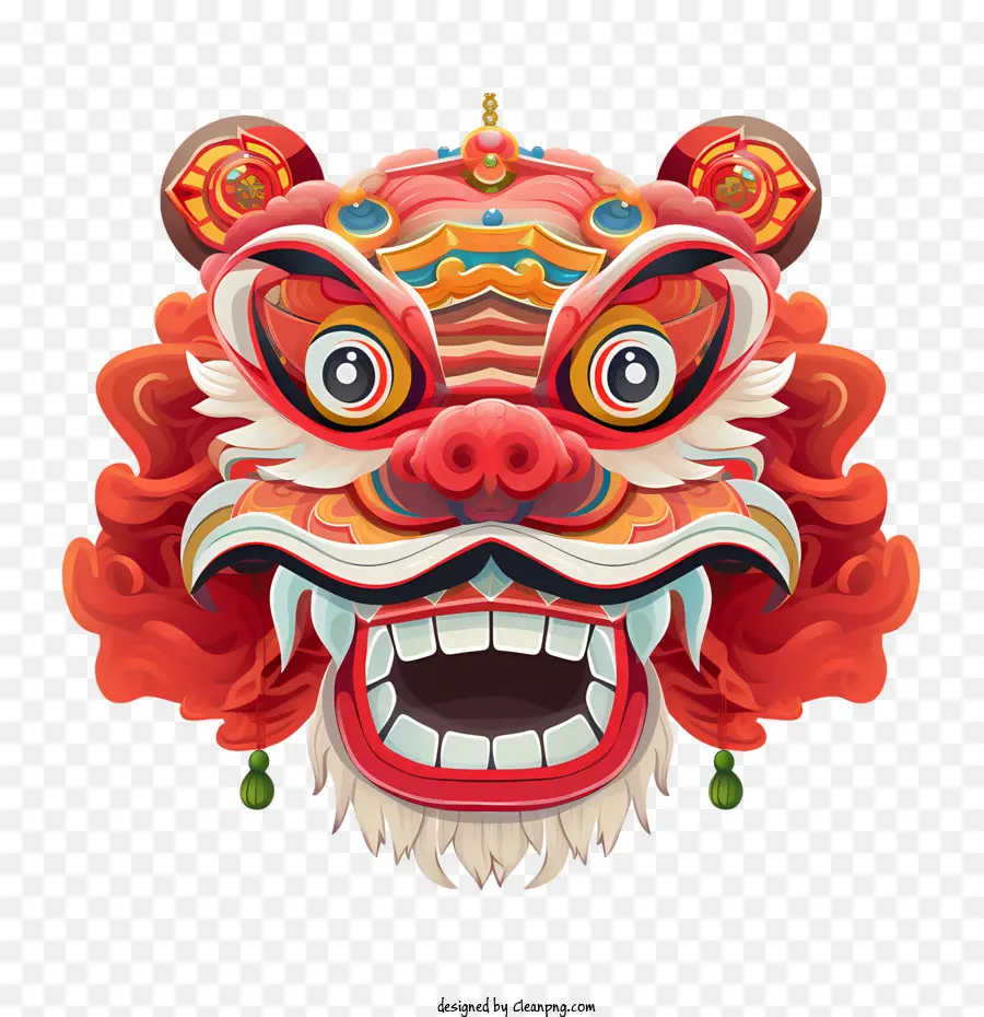 Cabeza De Baile De León Chino，Danza De Los Leones Chinos PNG