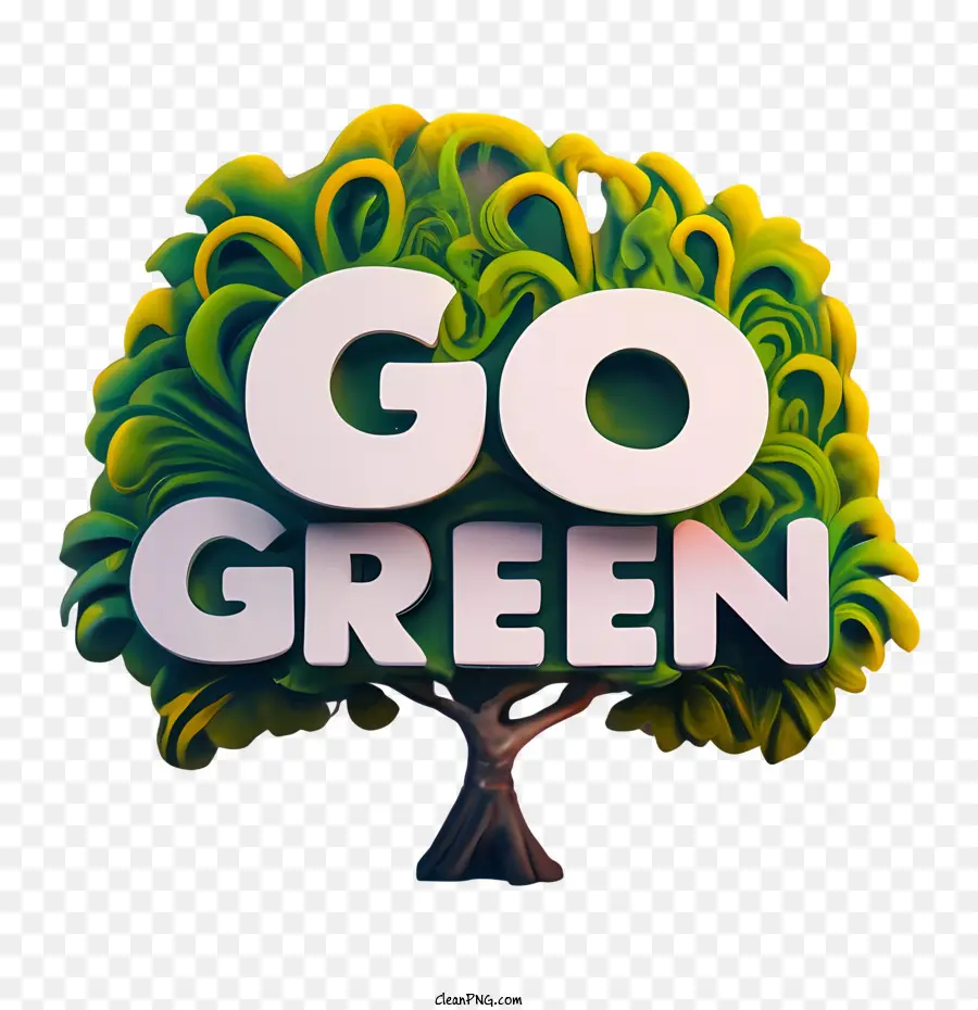 Go Green，Ecológico PNG