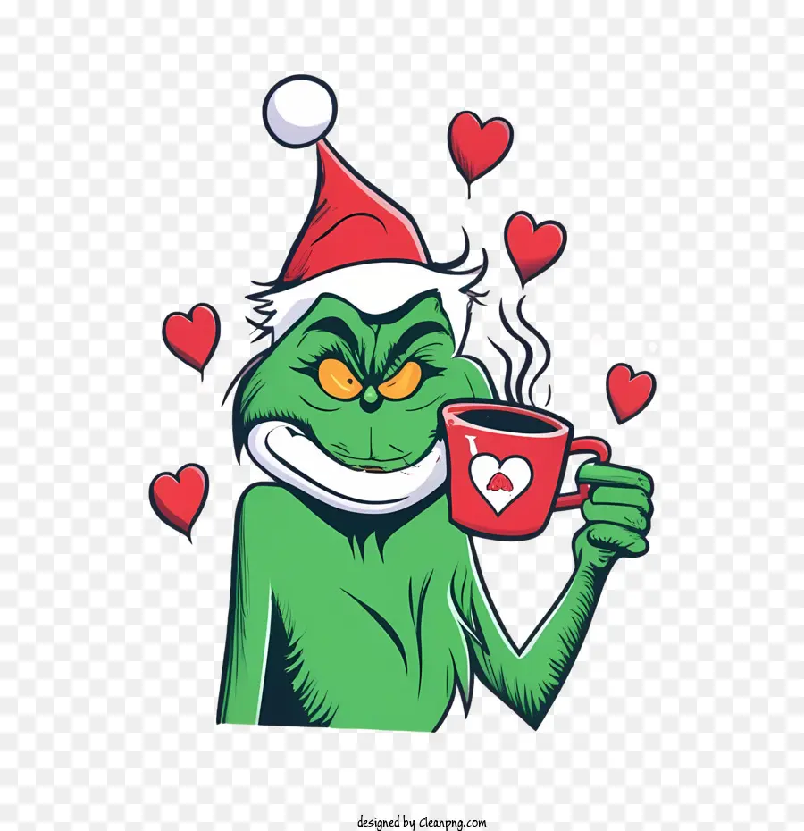 Grinch De Navidad，Sonriendo PNG