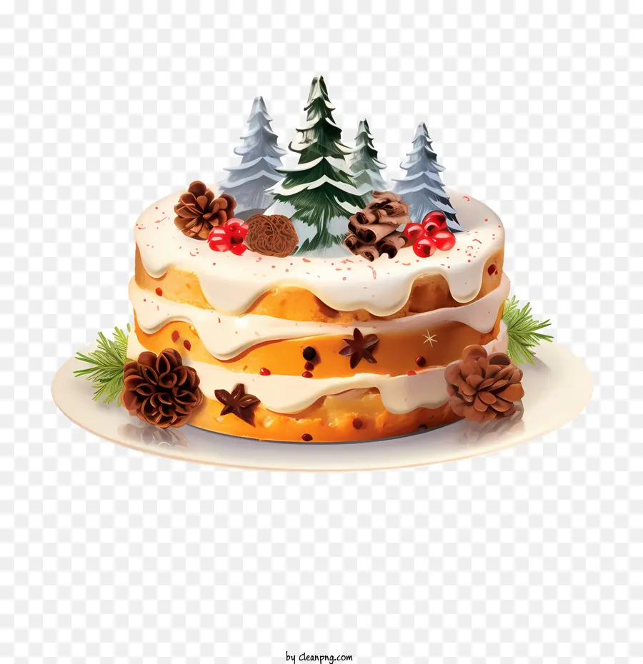 Pastel De Navidad，Pastel PNG