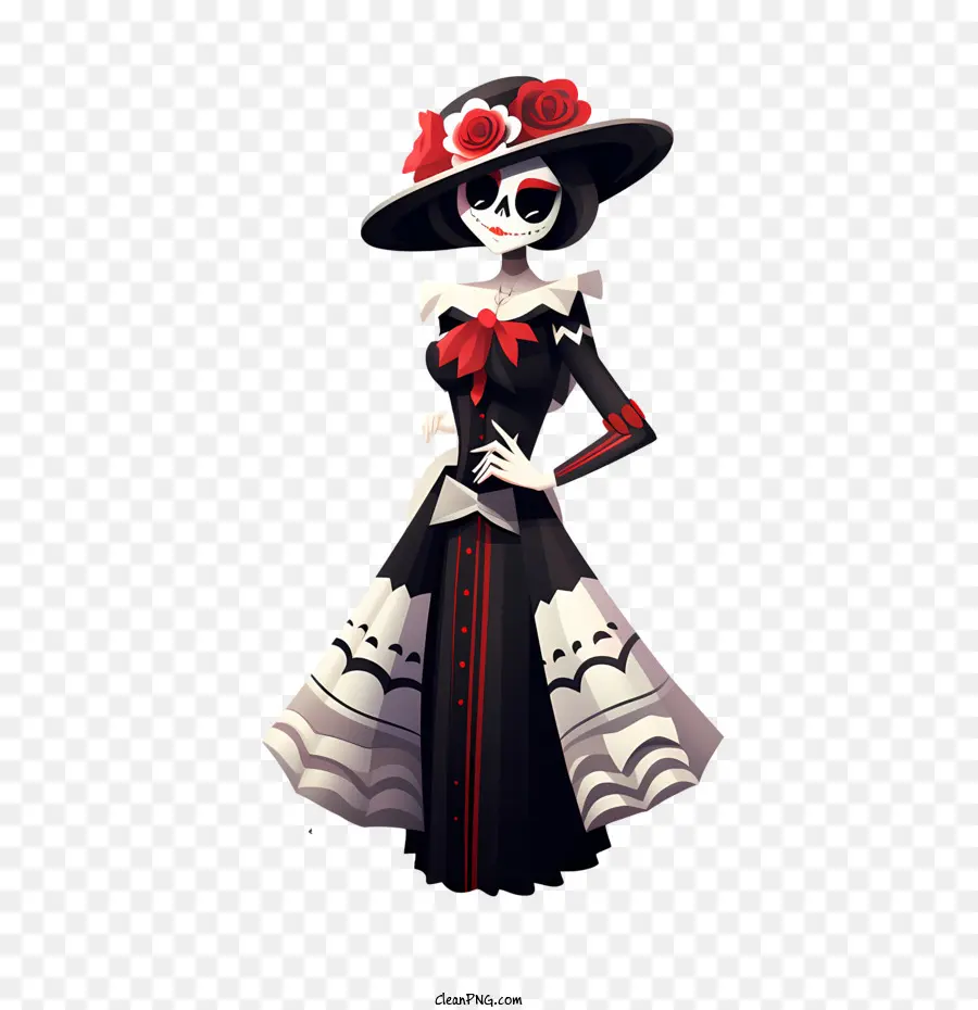 Día De Los Muertos，Esqueleto PNG