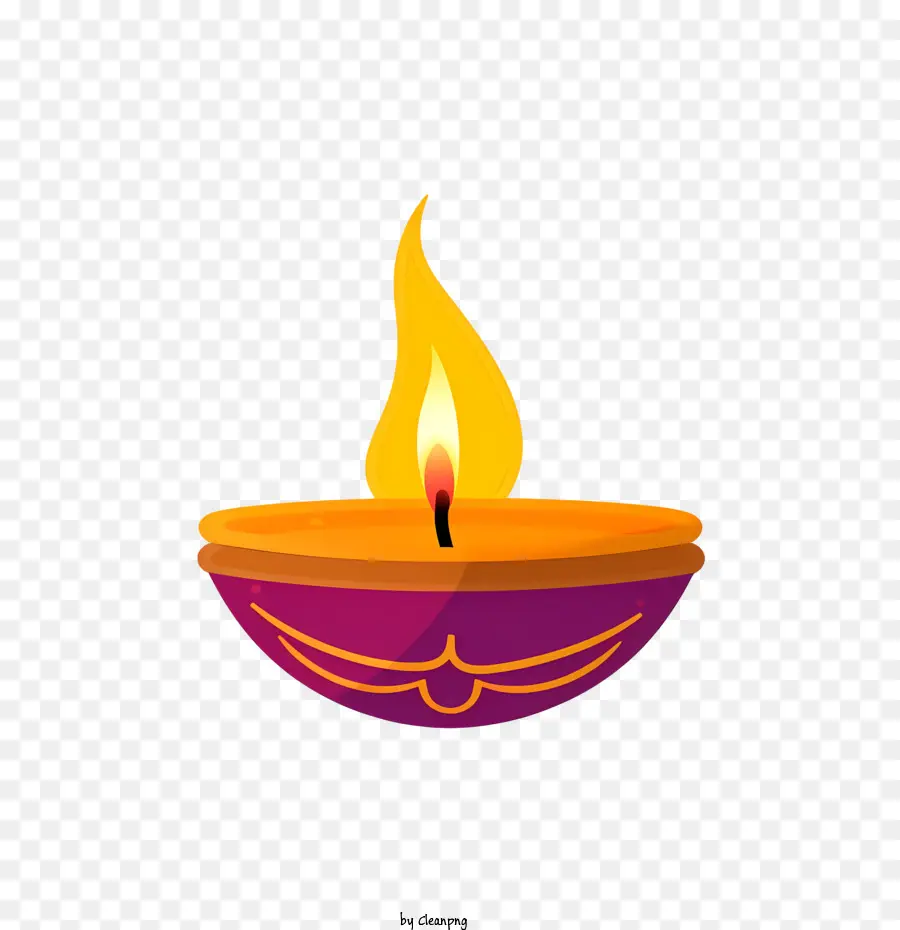 Lámpara De Diwali，Iluminado Diya PNG