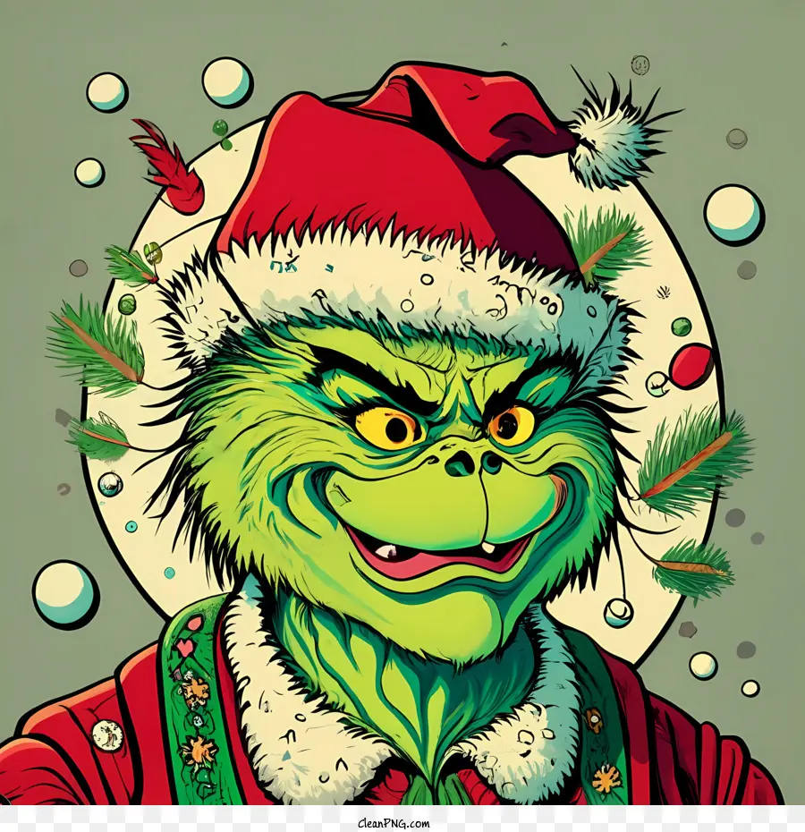 Grinch Navideño，Grinch PNG