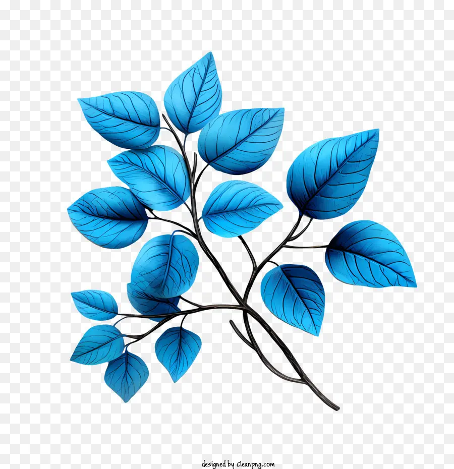 Hojas Azules，Hojas PNG