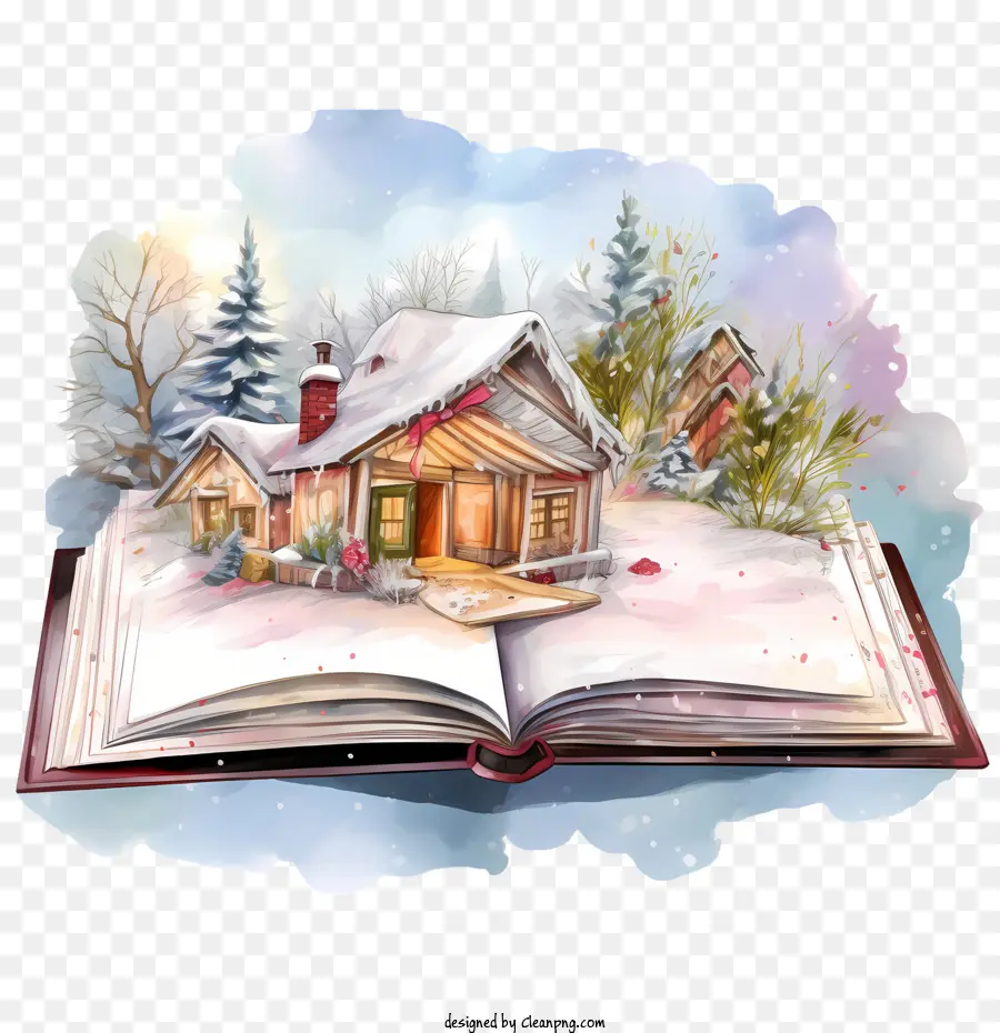 Libro De Navidad，Casa Nevada PNG