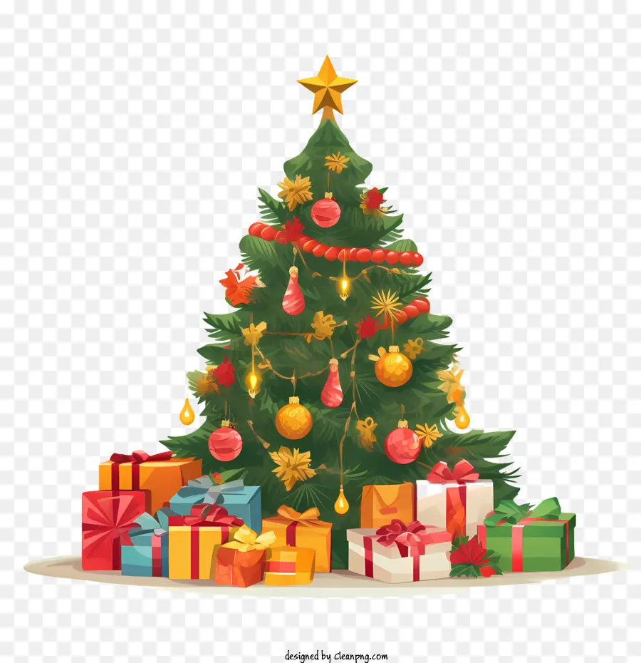 árbol De Navidad，Regalos PNG