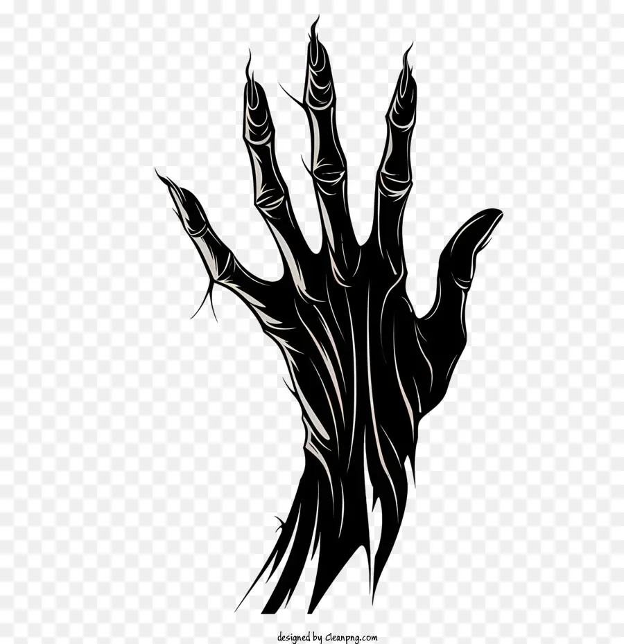 Halloween Claw，Hueso PNG