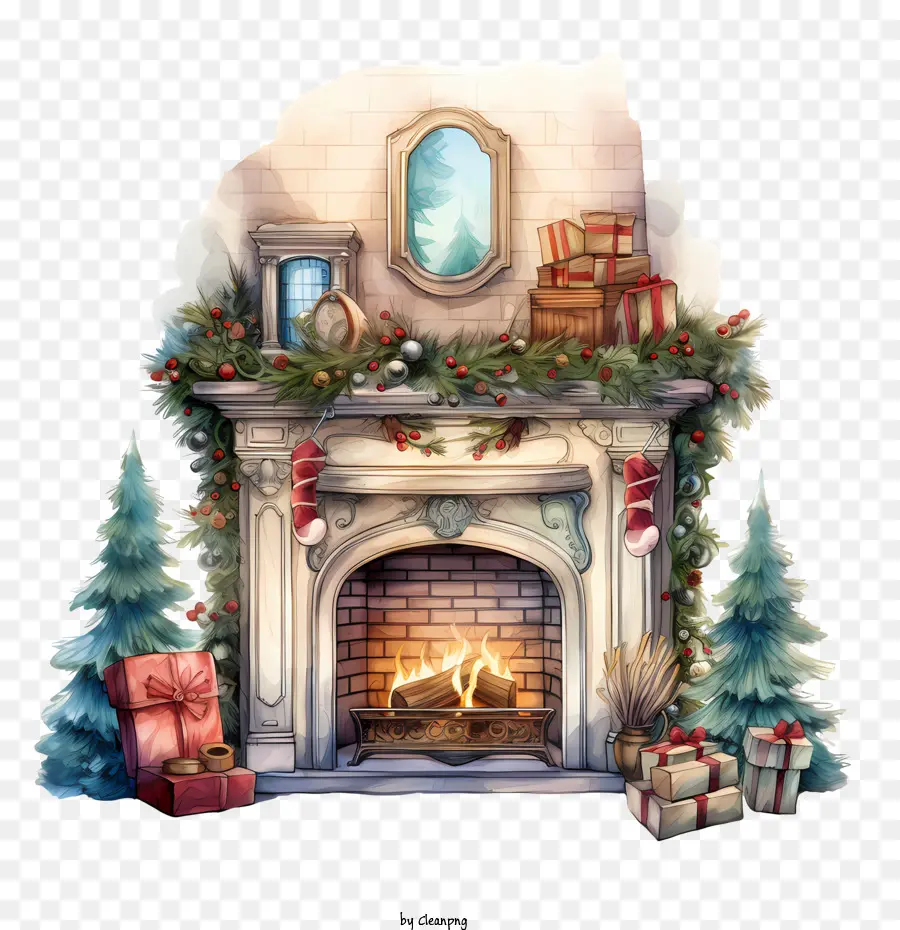 La Navidad Chimenea，Chimenea PNG