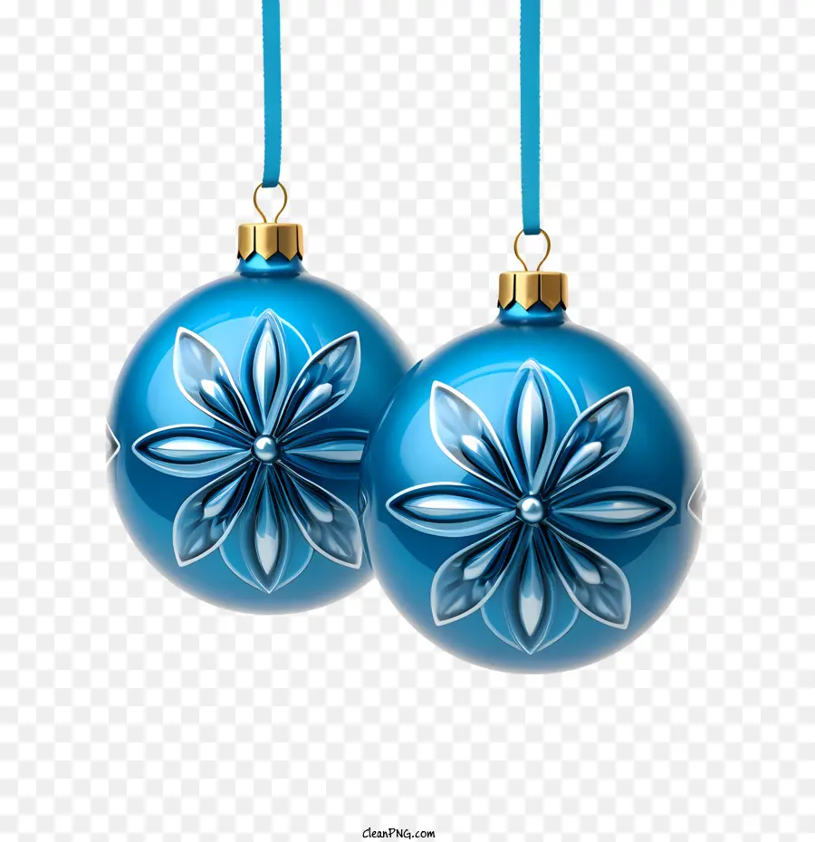 Bola De Navidad，Adornos Azules PNG