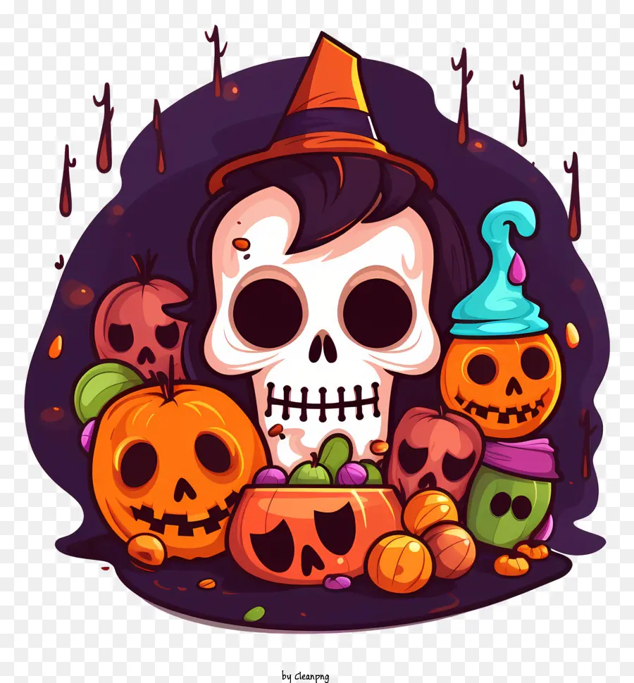 Ilustración De Halloween，Bien PNG