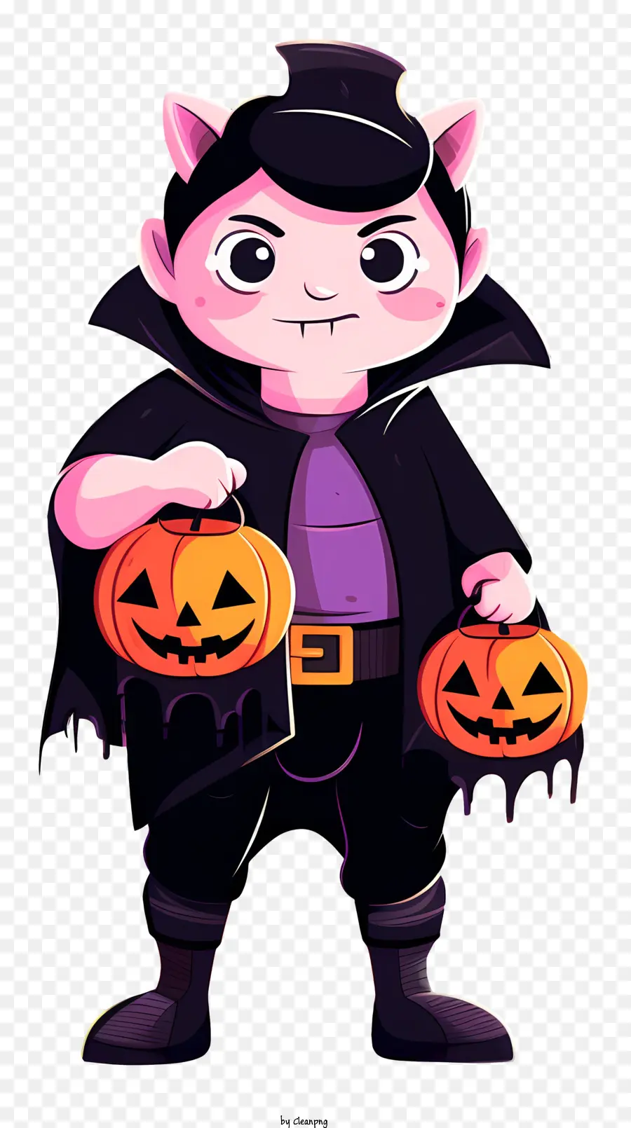 Halloween Gato，Disfraz De Drácula PNG