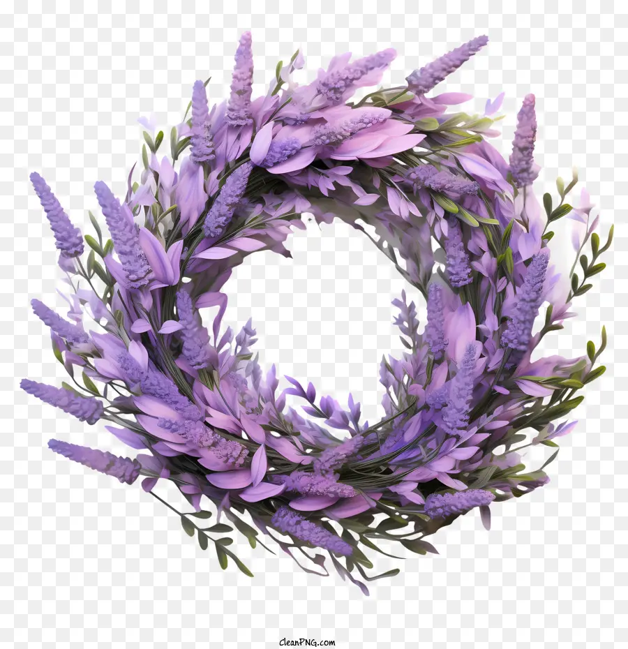 Corona De Lavanda，Flores PNG