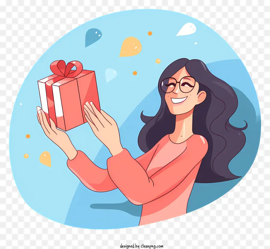 Caja De Regalo，Mujer PNG