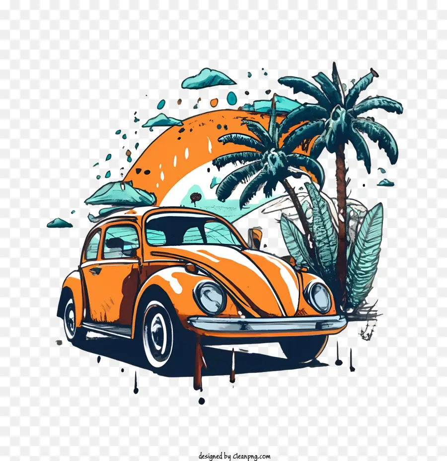 Escarabajo De Volkswagen，Coches De época PNG