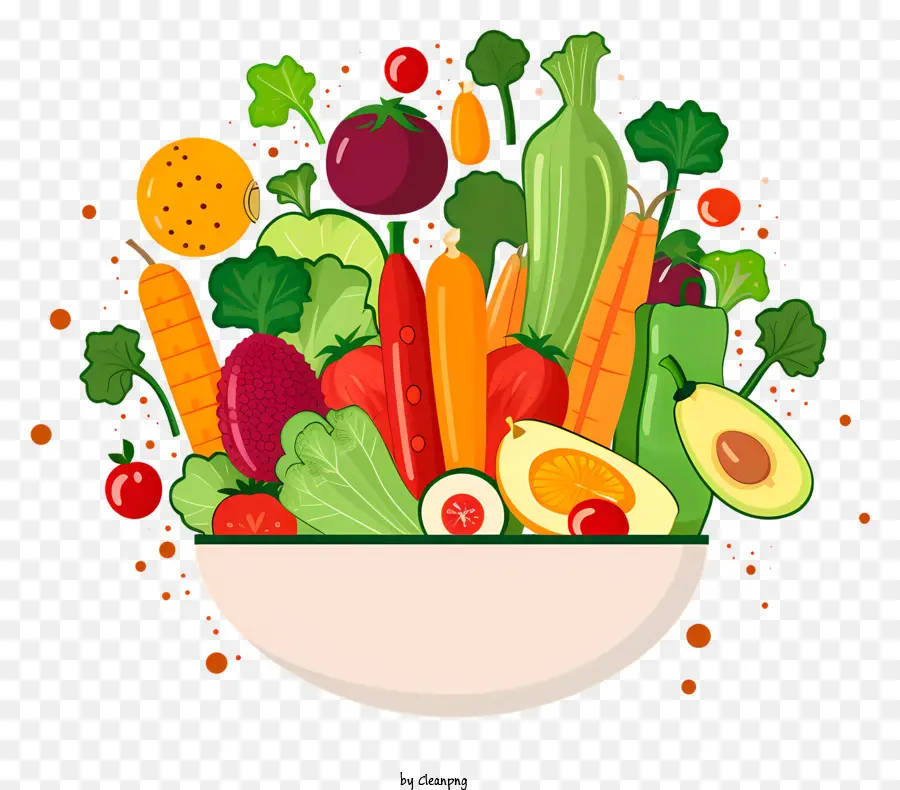 Vegetales Saludables，Verduras Coloridas PNG