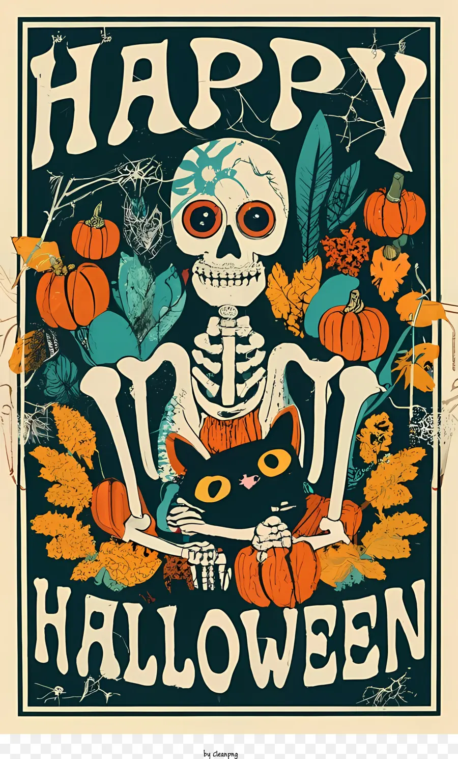 Feliz Halloween，Esqueleto PNG