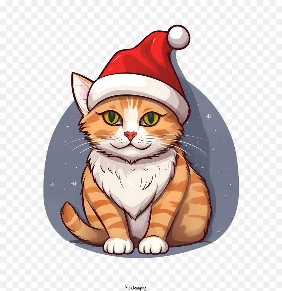 Gato De Navidad，Gato PNG