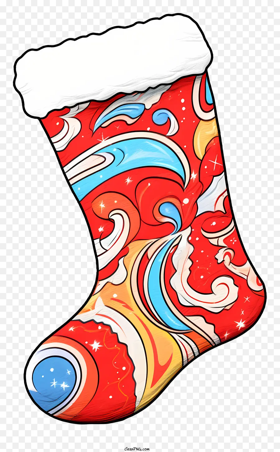 Christmas Sock，El Rojo Y El Azul PNG