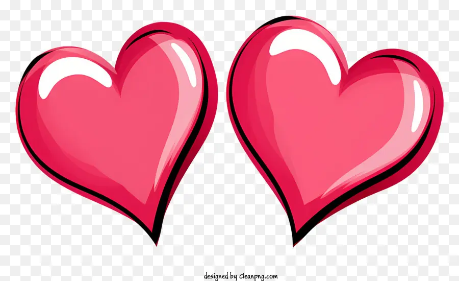 Corazones De Amor，Corazones Pink PNG