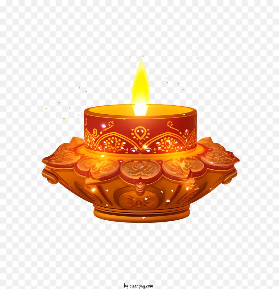 Lámpara De Diwali，Lámpara Diya PNG