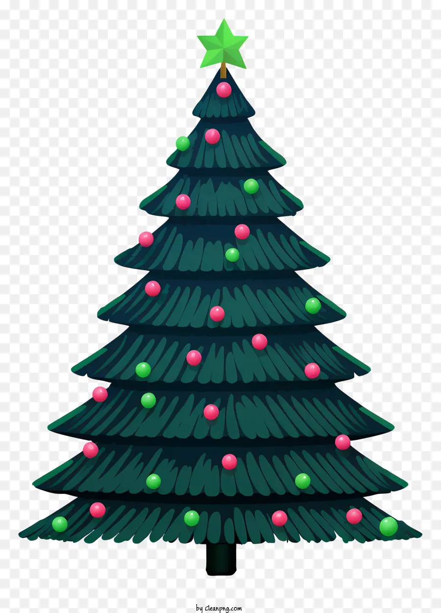 árbol De Navidad，Luces Coloridas PNG