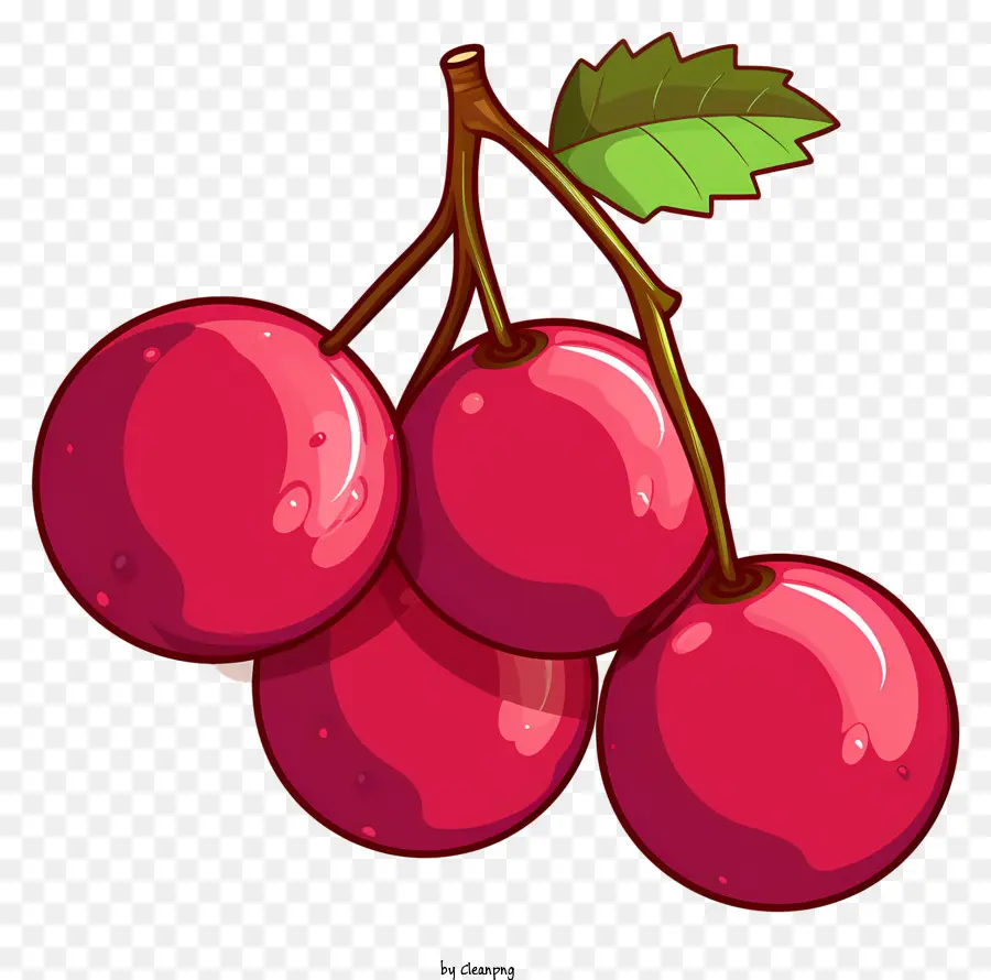 Cerezas Rojas，Cerezas Regordetas PNG