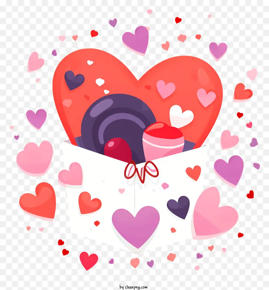 Dulces En Forma De Corazón，Envoltorios De Caramelos PNG