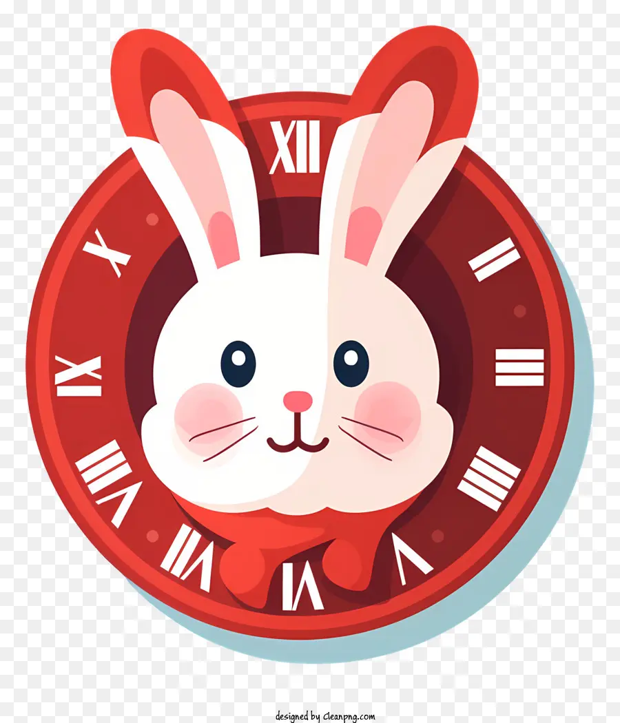 Cartoon Rabbit，Corbata De Lazo Rojo PNG