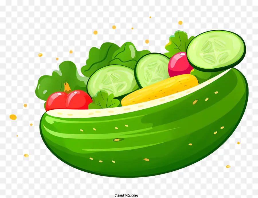 Pepino Verde，Pepinos En Rodajas PNG