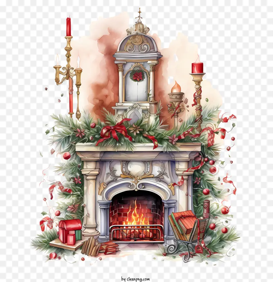 La Navidad Chimenea，Chimenea PNG