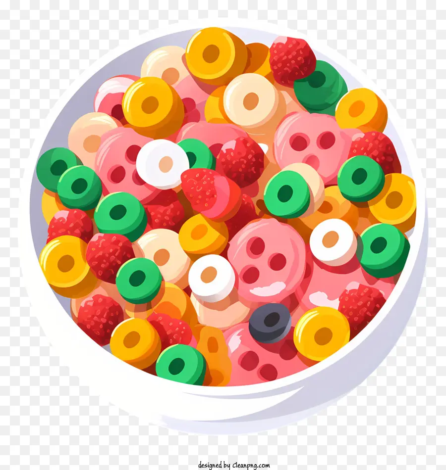 Cereal Surtido，Color De La Fruta PNG