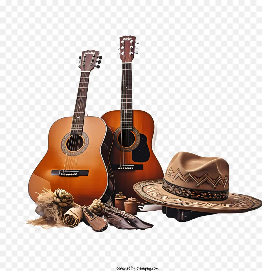 Día Internacional De La Música Country，Guitarras PNG