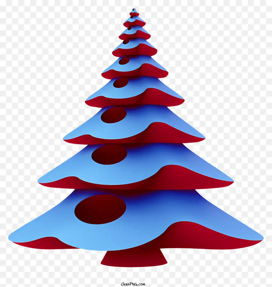 Árbol De Navidad Al Revés，árbol De Navidad Azul PNG