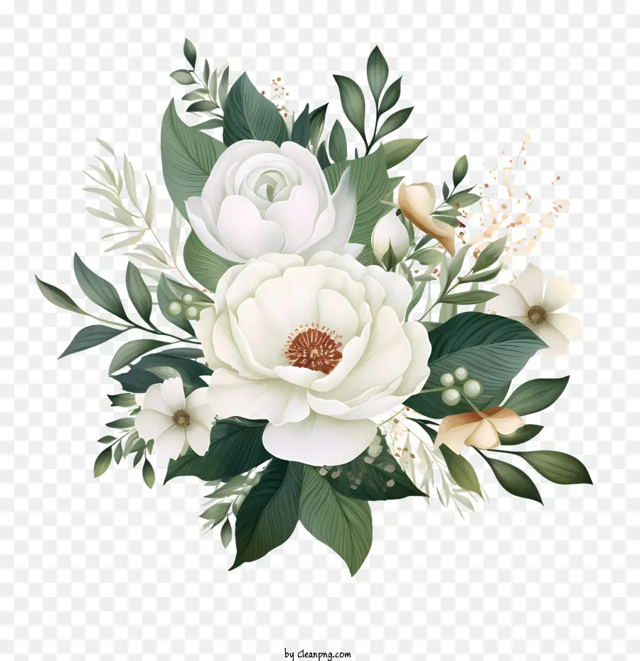 Arte Floral De Boda，Ramo De Flores PNG