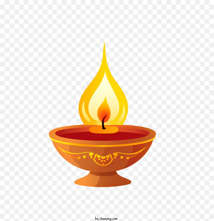 Lámpara De Diwali，Lámpara Diya PNG