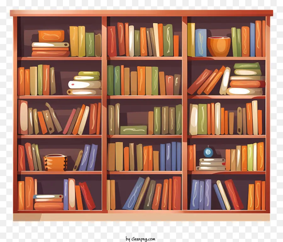 Estante Para Libros，Estantería Con Libros PNG