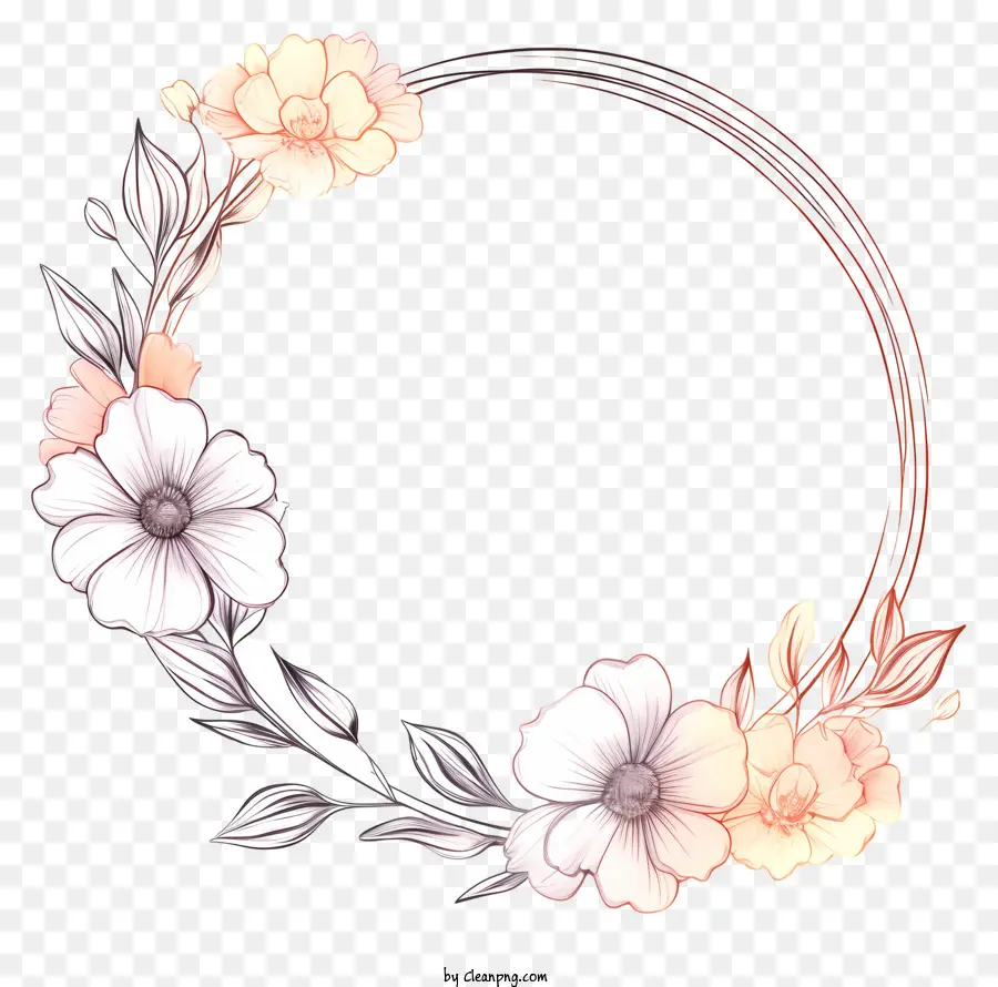 Floral Corona，Vines PNG