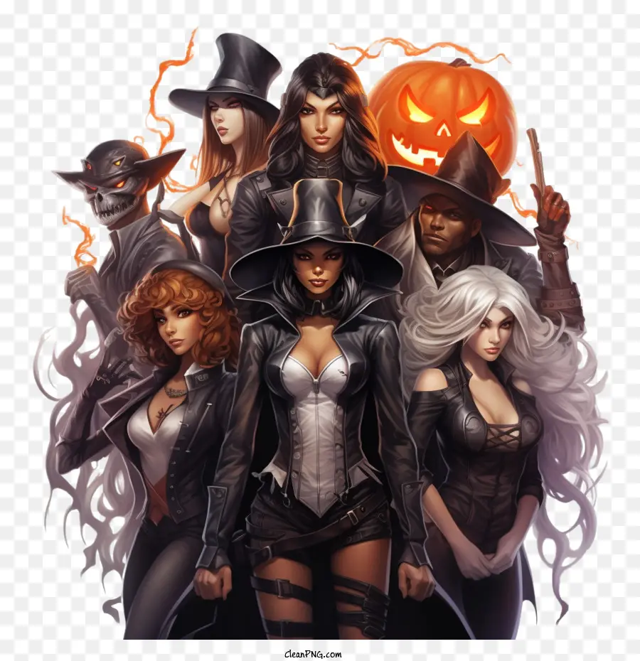 Fiesta De Halloween，Personajes De Halloween PNG