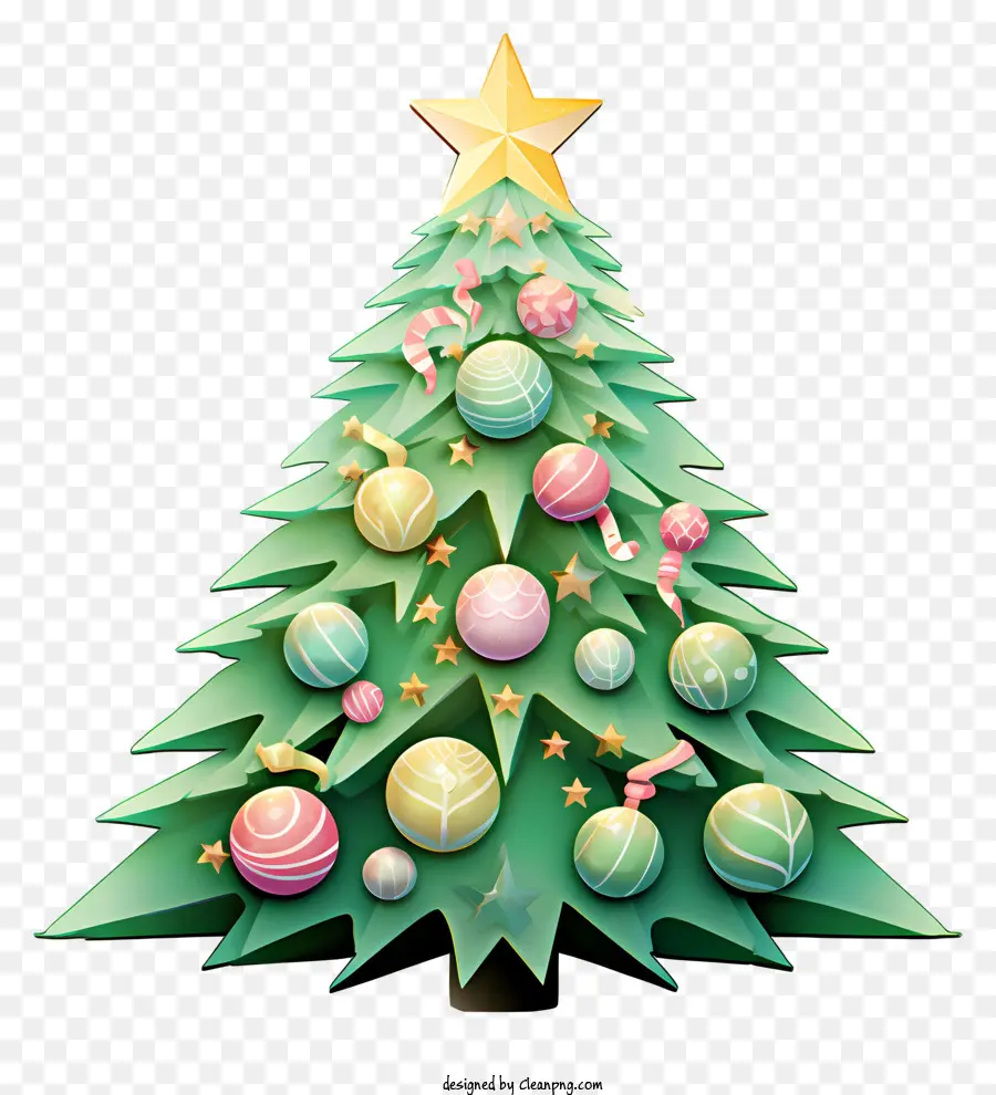 árbol De Navidad Decoraciones，Símbolos Festivos De Vacaciones PNG