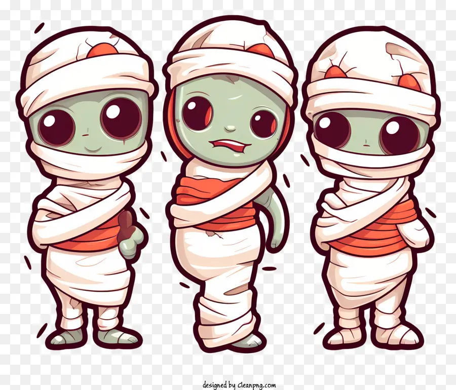 Extraterrestres De Dibujos Animados，Momias PNG