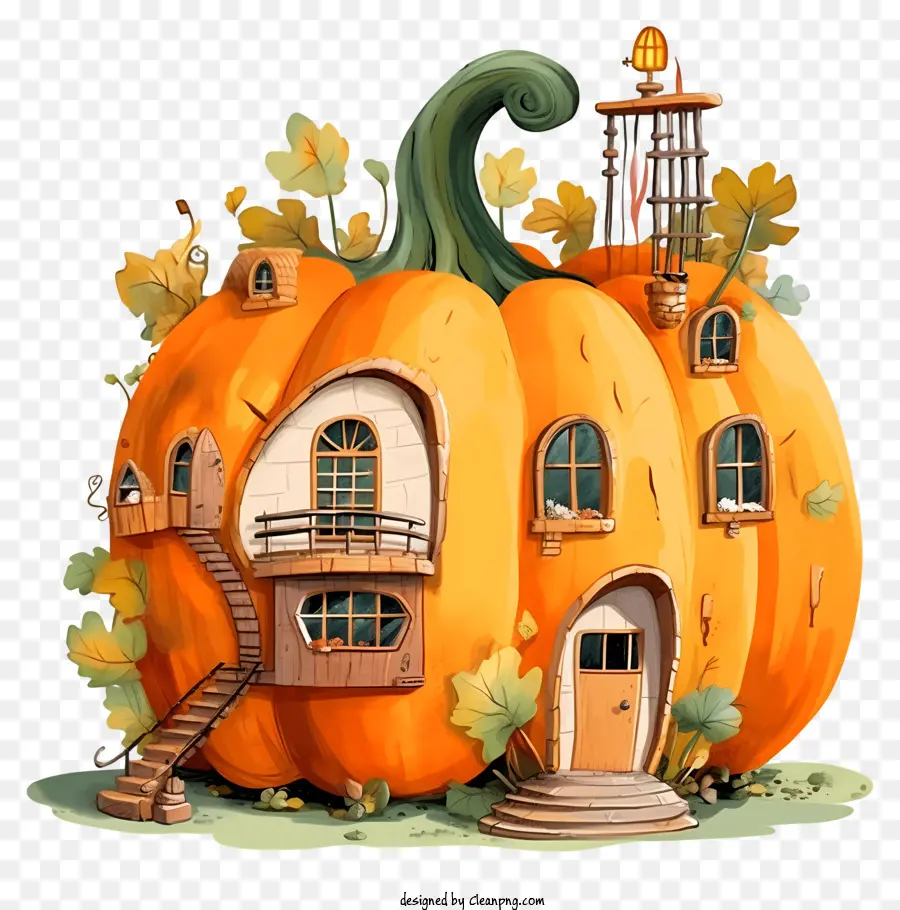 Edificio En Forma De Calabaza，Los Pequeños De La Casa PNG