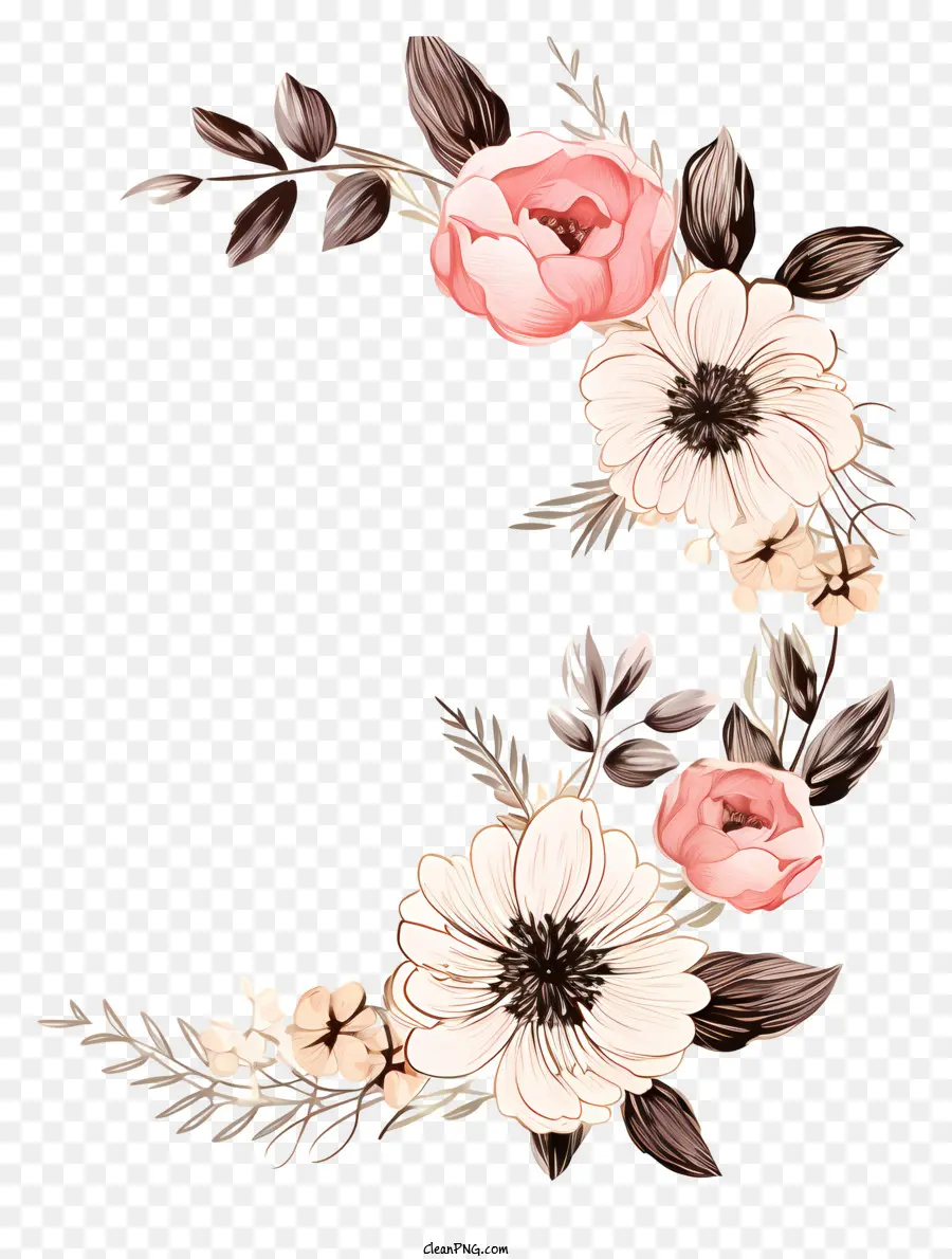 Diseño Floral，Flores PNG