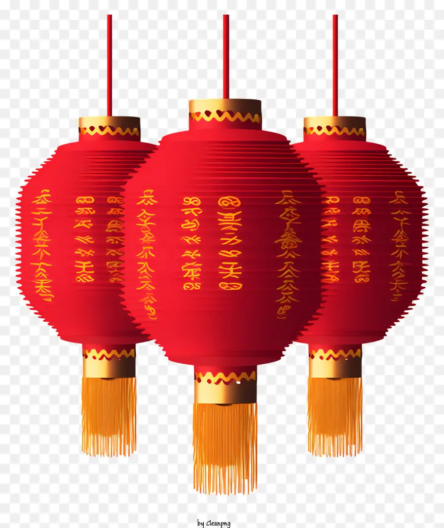 Rojo Farol Chino，Feliz Año Nuevo PNG