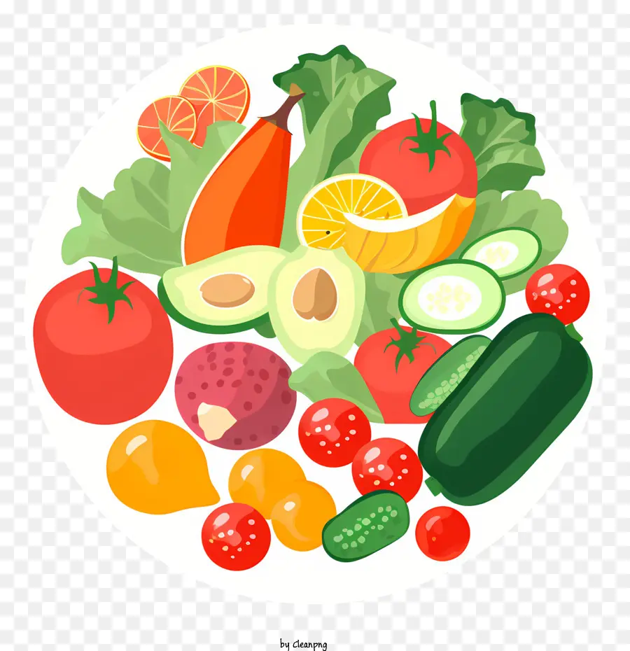 Frutas Y Verduras Frescas，Tazón De Frutas Y Verduras PNG