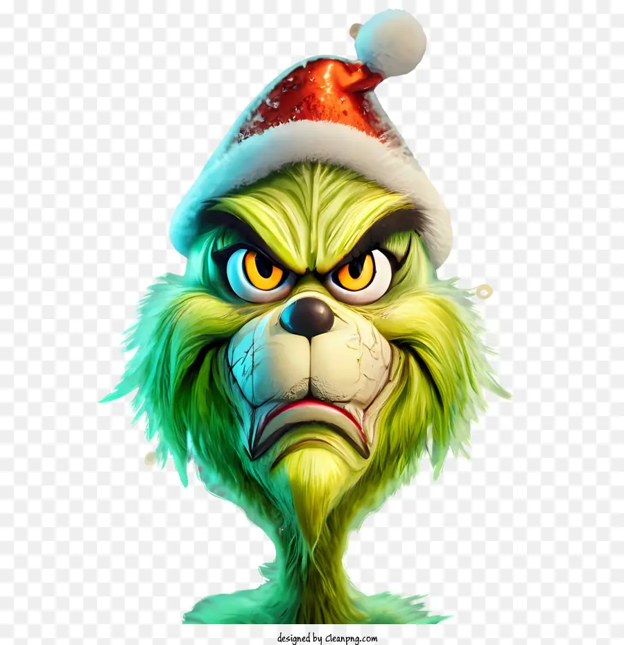 Grinch De Navidad，Sombrero De Santa PNG