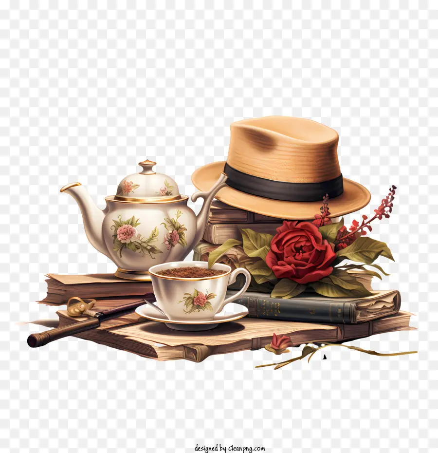 Día Internacional Del Té，Juego De Té PNG