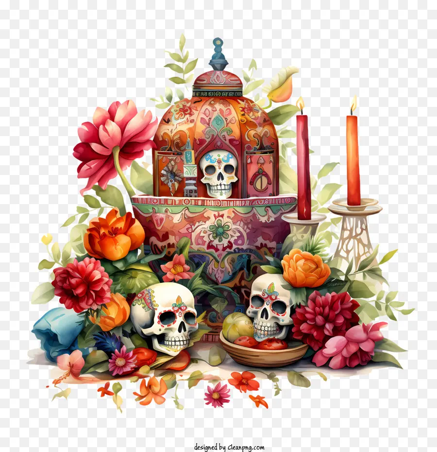 La Ofrenda，Cráneos PNG