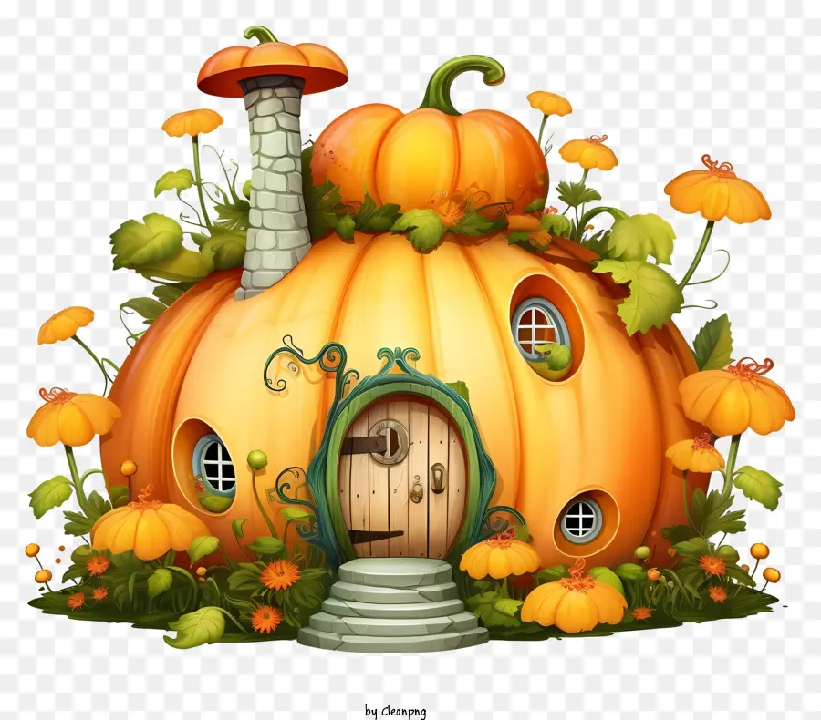 Decoraciones De Otoño，Casa De Madera PNG