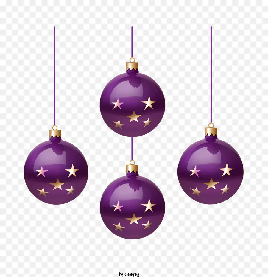 Bola De Navidad，Adornos Navideños Morados PNG